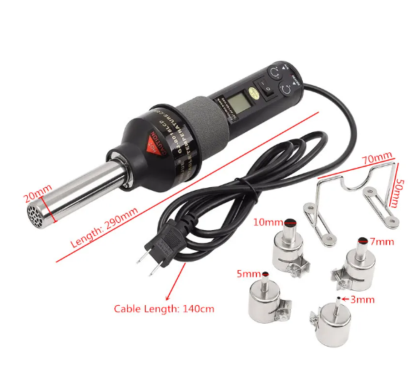 GJ 8018 LCD Sıcak Hava Tabancası 450w  220v