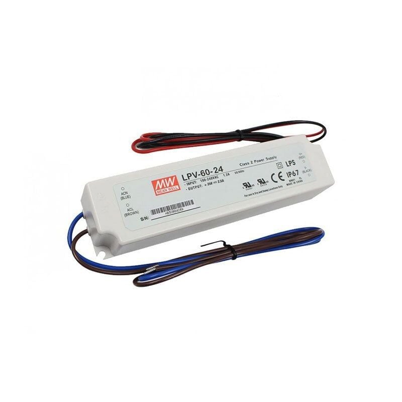 Meanwell LPV-60-24 60W LED Switching Güç Kaynağı 24VDC 2.5A