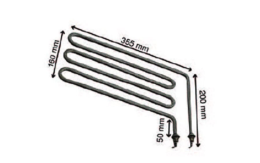 SRC Rezistans CR 115 863 Sauna Rezistansı 220 V 2000 Watt (8.5 Ø)