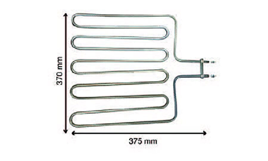 SRC Rezistans CR 115 864 Sauna Rezistansı 220 V 2500 Watt (8.5 Ø)