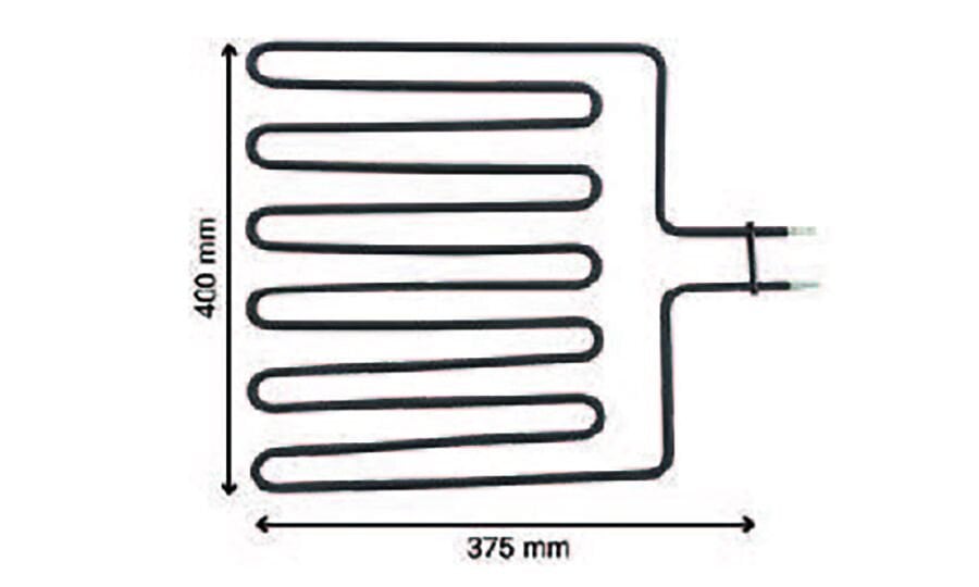 SRC Rezistans CR 115 865 Sauna Rezistansı 220 V 2500 Watt (8.5 Ø)