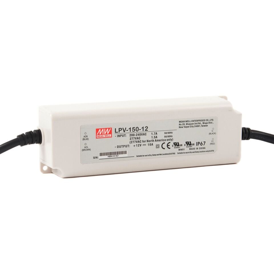 Meanwell LPV-150-12 150W LED Switching Güç Kaynağı 12VDC 10A