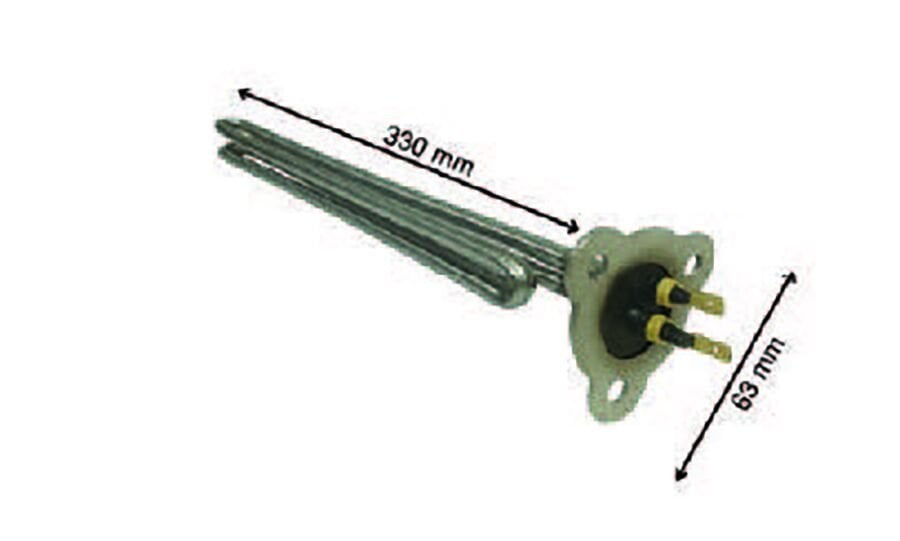 SRC Rezistans CR 116 124 Mini Üçgen Flanş Bul. Mak. Rez. 230 V 2000 Watt (6.5 Ø)