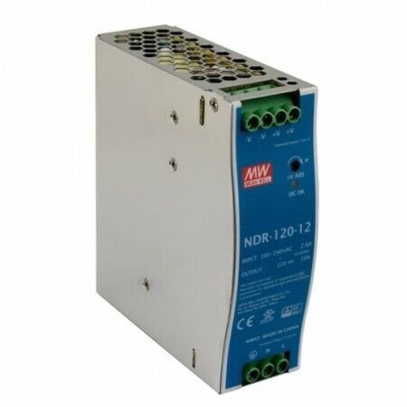 Meanwell NDR-120-12 120W Ray Montaj Switching Güç Kaynağı 12VDC 10A