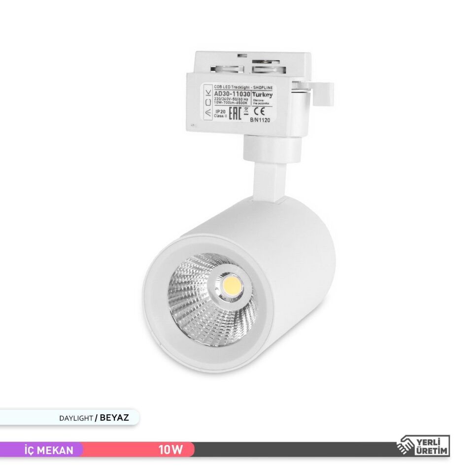 ACK AD30-11030 10W 6500K COB LED Ray Armatür
