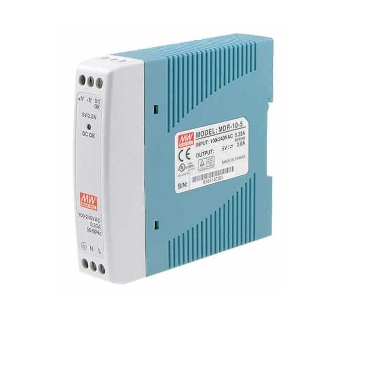 Meanwell MDR-10-12 10W Ray Montaj Switching Güç Kaynağı 12VDC 0.84A