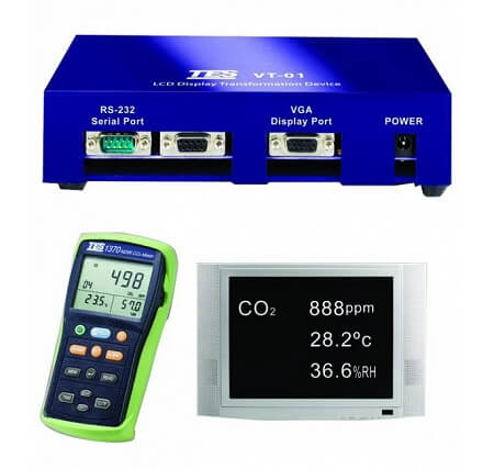 TES-VT‑01 Dönüştürücü Görüntüleme Modülü (RS‑232→VGA)