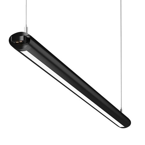 GOYA GY 8070-182 Siyah/Beyaz Kasa 51 Watt 182 cm Eklenebilir Oval Lineer Sarkıt Avize