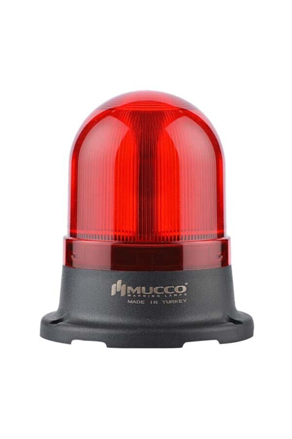 MUCCO SNT-715-FB-1 70 Çap Flaşör Buzzerlı 24v Dc Kırmızı Tepe Lambası