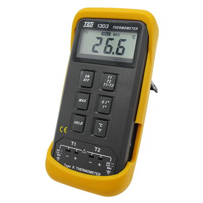 TES-1303 Çift Kanallı Tip‑K Dijital Termometre