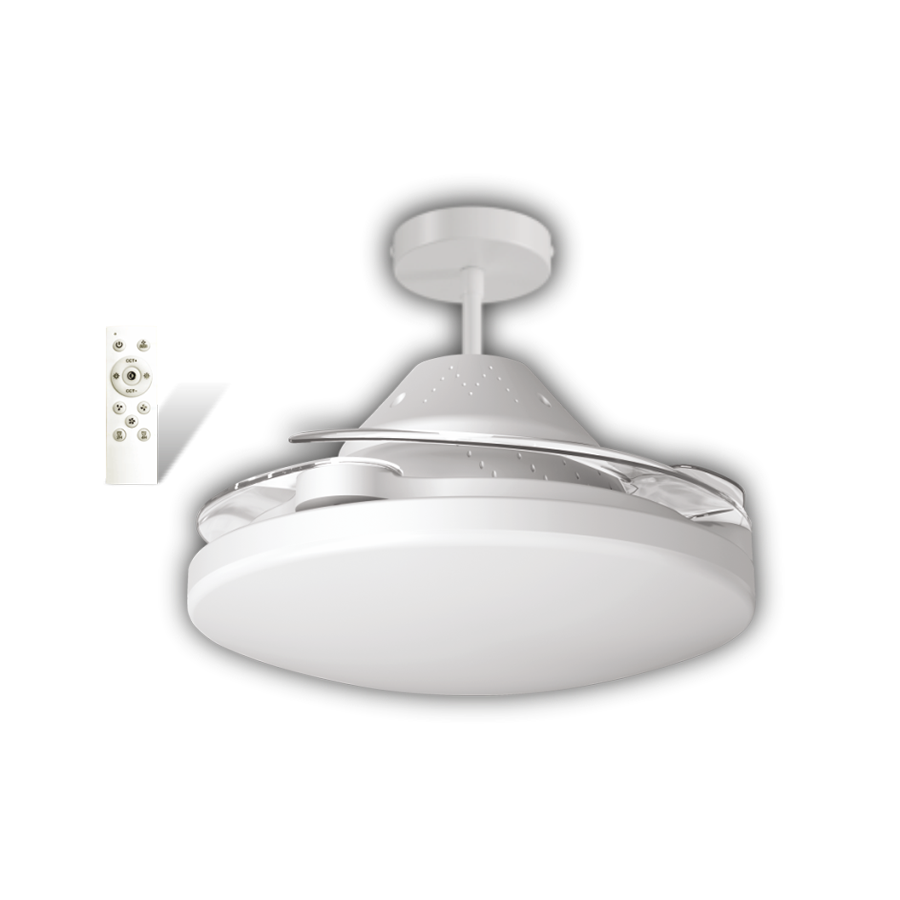 CATA CT-1156 Dolunay Fan Led Ampul Hayalet Pervaneli Beyaz