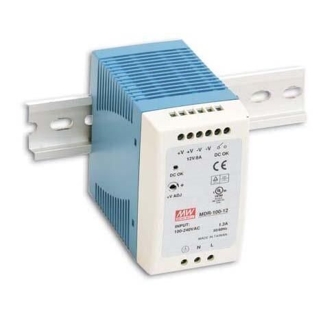 Meanwell MDR-100-12 100W Ray Montaj Switching Güç Kaynağı 12VDC 7.5A