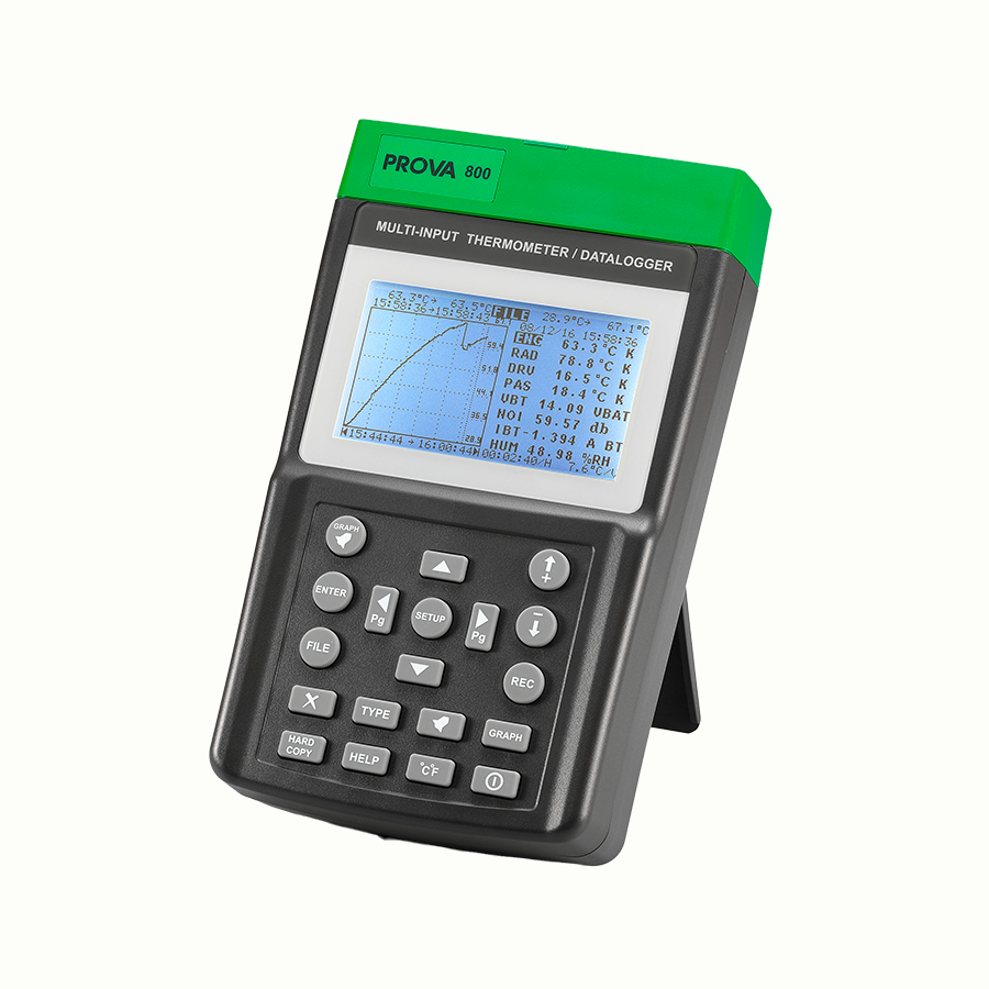 PROVA 800 Isı Ölçer Çoklu Veri Girişli