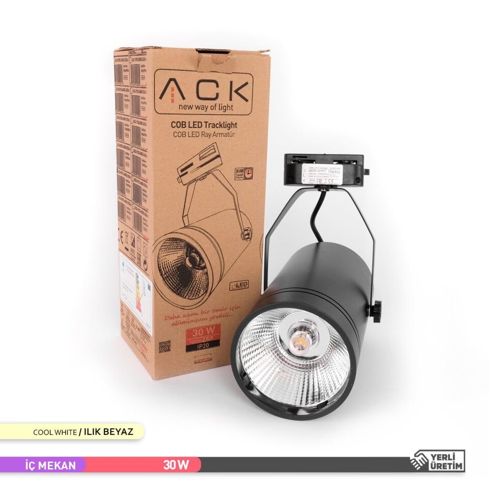ACK AD30-01911 30W 4000K COB LED Ray Armatür