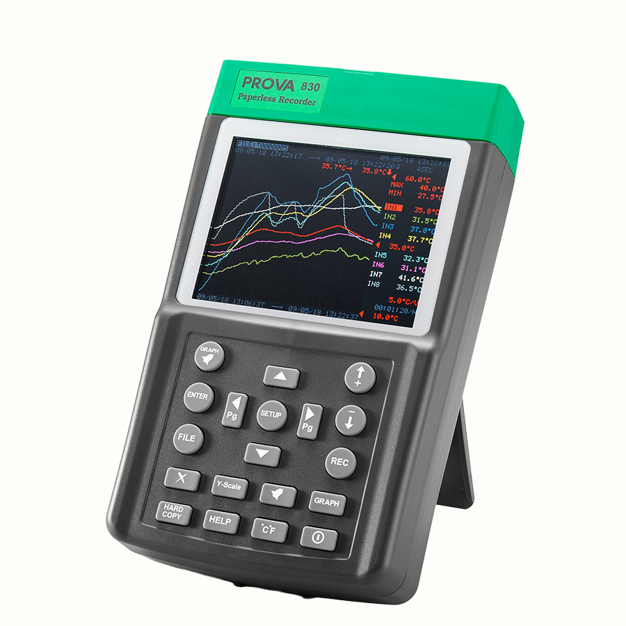 PROVA 830 Çoklu veri Girişli Termometre | Kablosuz Kayıt Cihazı