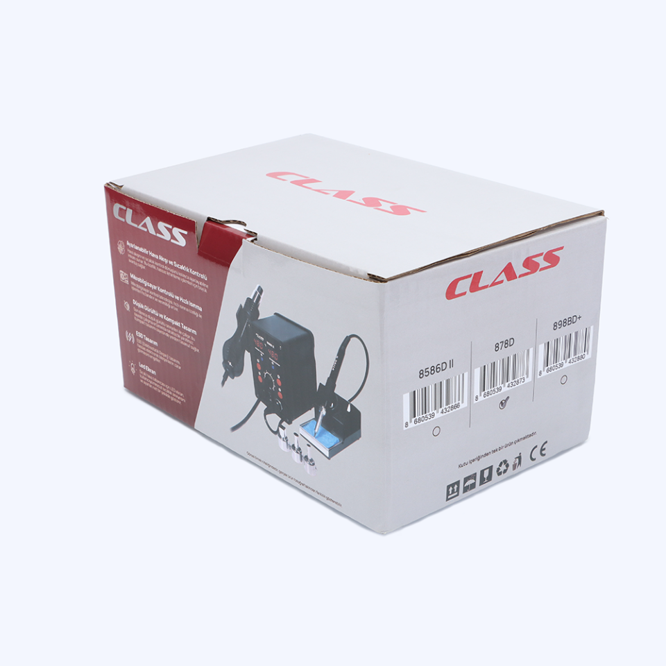 Class 878D Sıcak Hava Üflemeli Dijital Havya İstasyonu