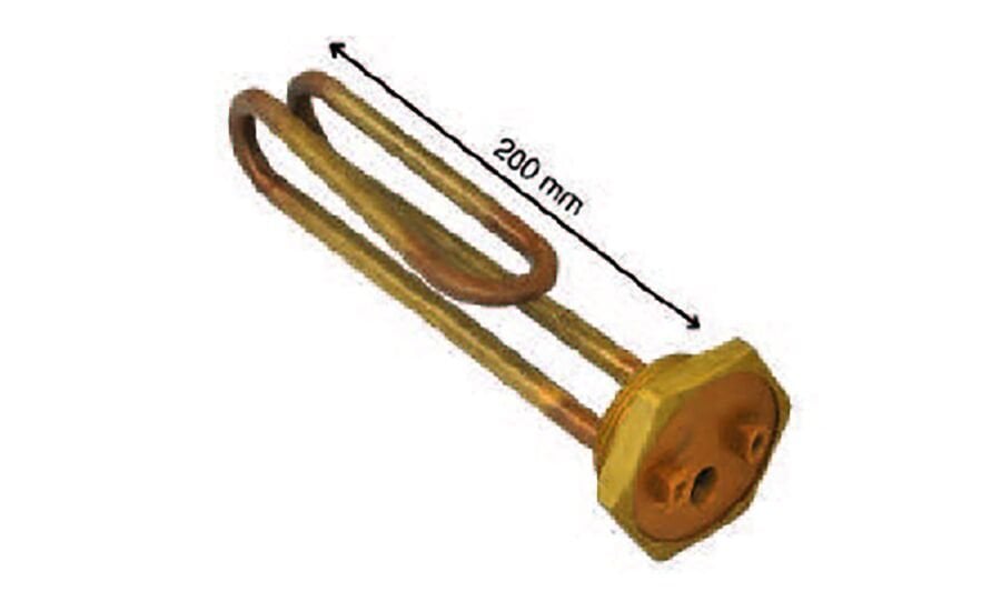 SRC Rezistans CR 117 255 Yerli Kısa Kıvrık Rezistans 2000 Watt 20 cm