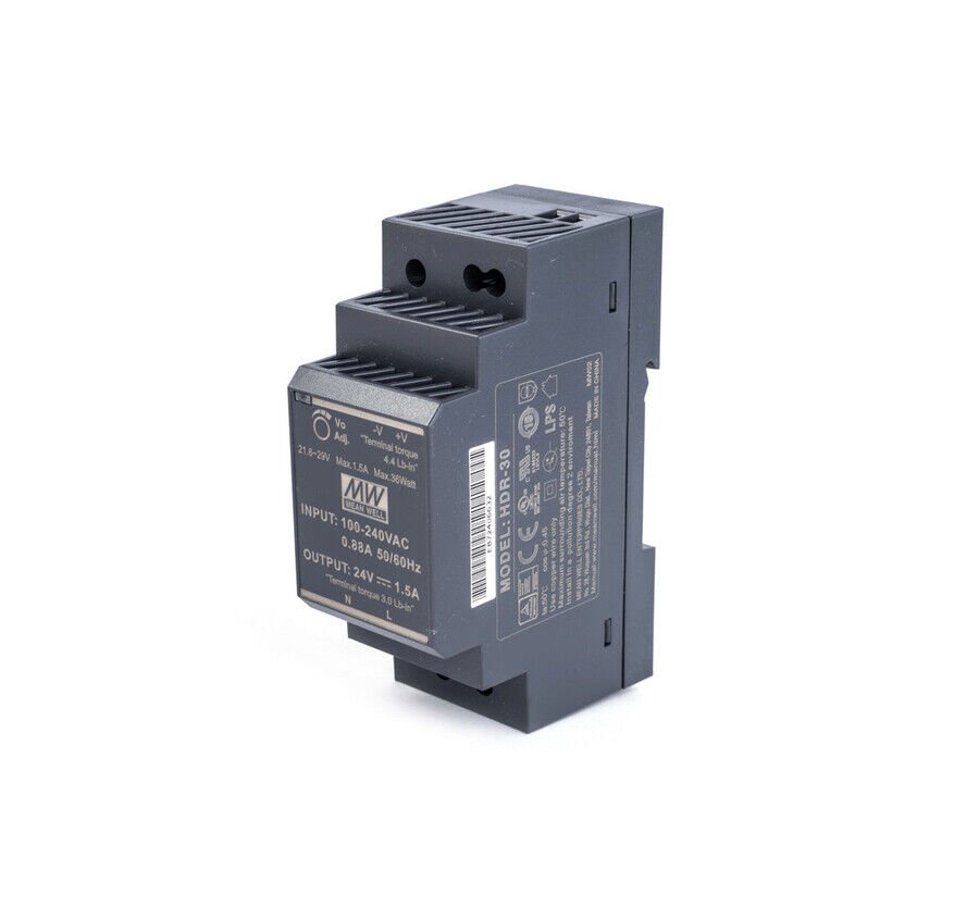 Meanwell HDR-30-15 30W Ray Montaj Switching Güç Kaynağı 15VDC 2A