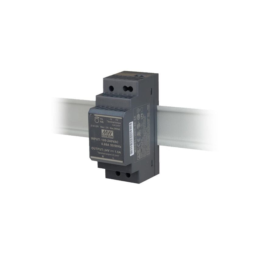 Meanwell HDR-30-24 30W Ray Montaj Switching Güç Kaynağı 24VDC 1.5A