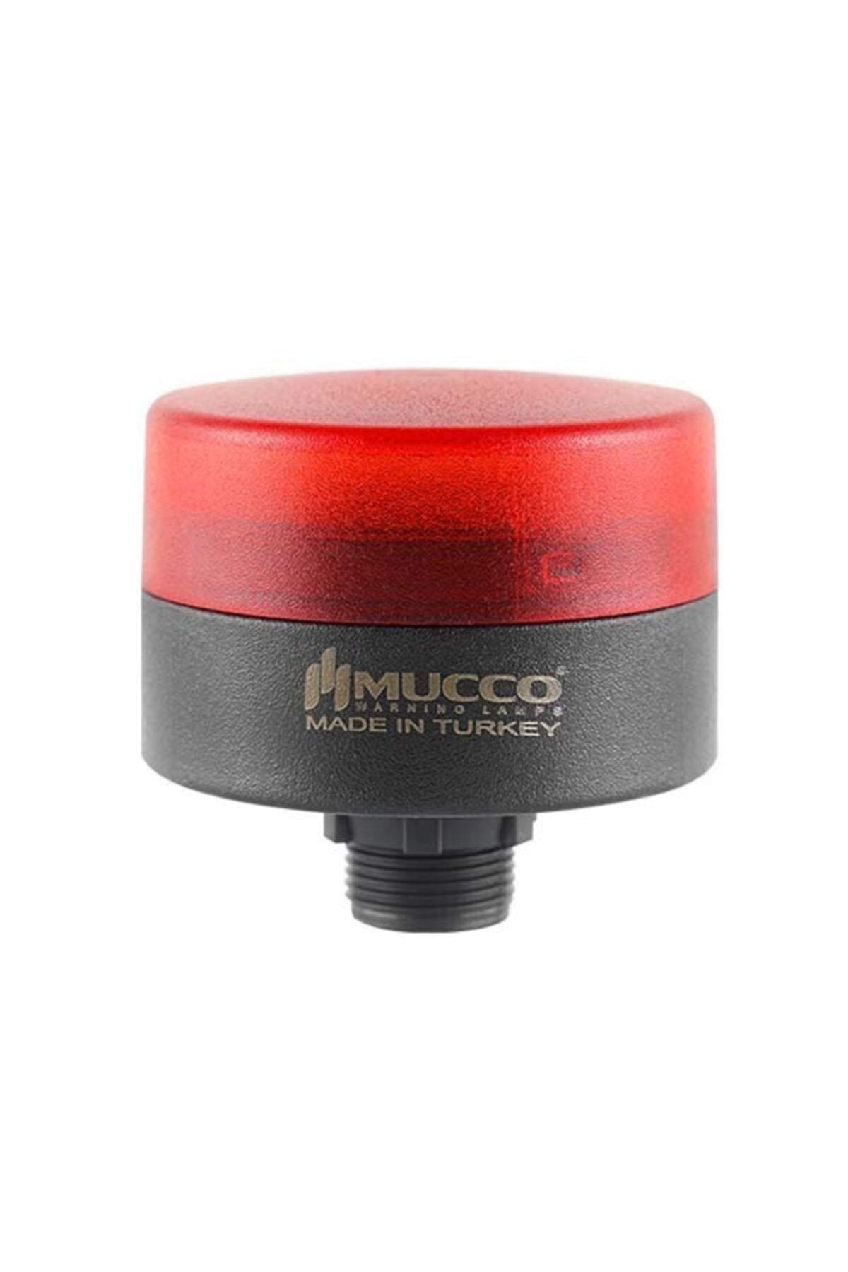 MUCCO SNT-MS715-S-1 70 Çap Sabit Buzzerlı 24v/dc Mini Somun Bağlantılı Kırmızı Tepe Lambası