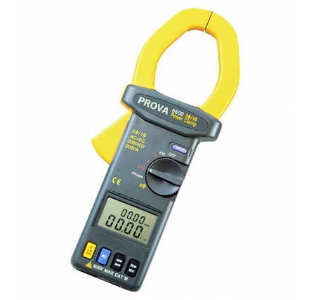 PROVA 6600 3 faz / 1 Faz Güç Ölçer Pensampermetre