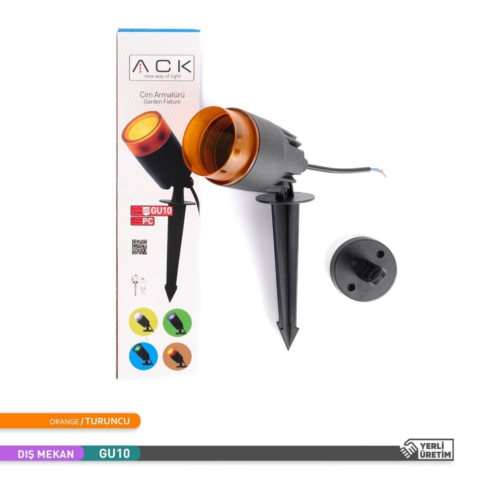 ACK AG56-01057 Turuncu Cam PC Çim Armatürü