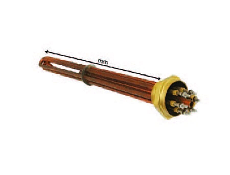 SRC Rezistans CR 117 522 Bakır Kafalı Isıtıcı 1.5 inch 7500 Watt 350 mm