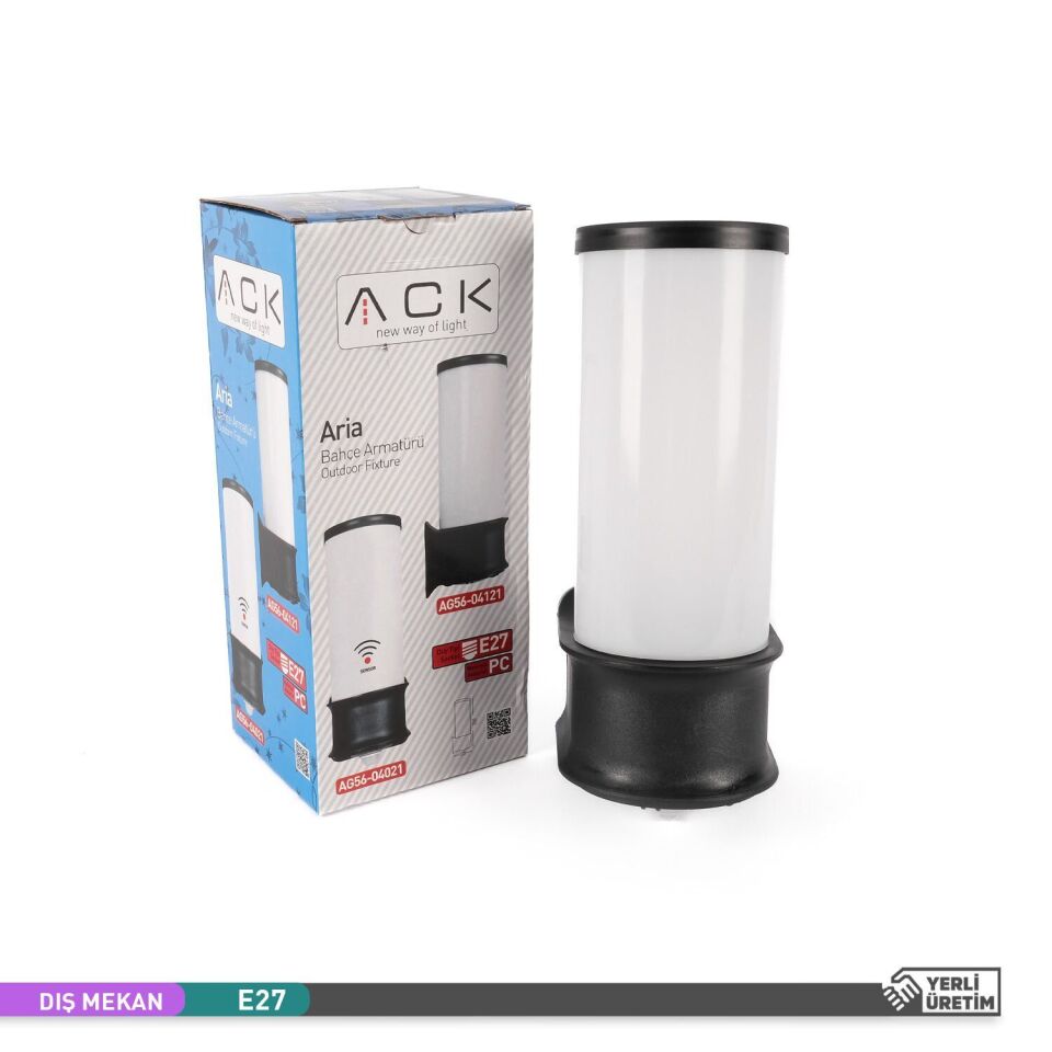 ACK AG56-04021 Sensörlü 25 cm x 11,5 cm Bahçe Duvar Apliği
