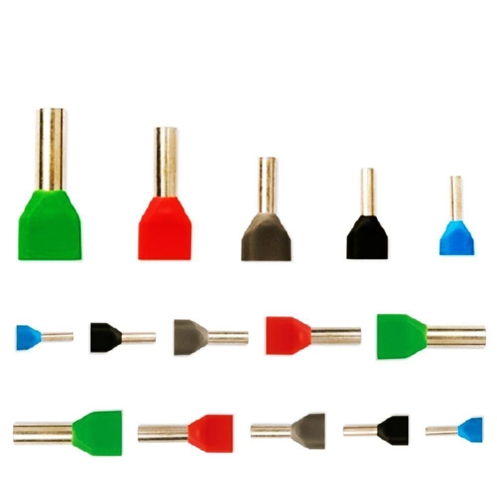 Tügen - CT-210008 İzoleli Çift Girişli Kablo Yüksük 2 x 1.0 mm² 500 Adet