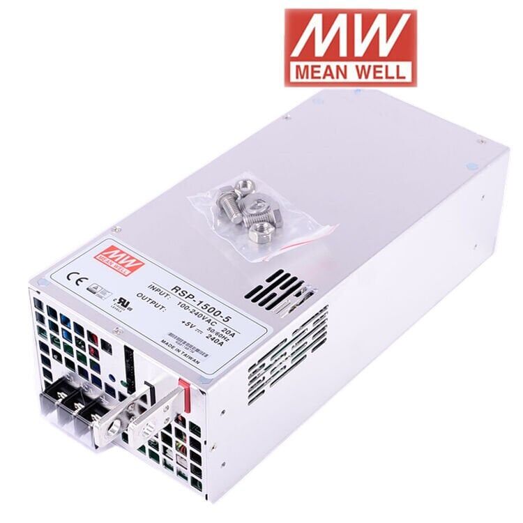 Meanwell RSP-1500-5 1500W Kapalı Tip Switching Güç Kaynağı 5VDC 240A