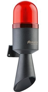 Mucco SNT-B720-1 220V AC Flaşör Borulu Korna (Kırmızı)