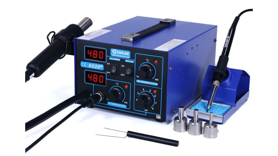 Sunline 852D+ Diyafram Sıcak Hava ve Lehimleme İstasyonu