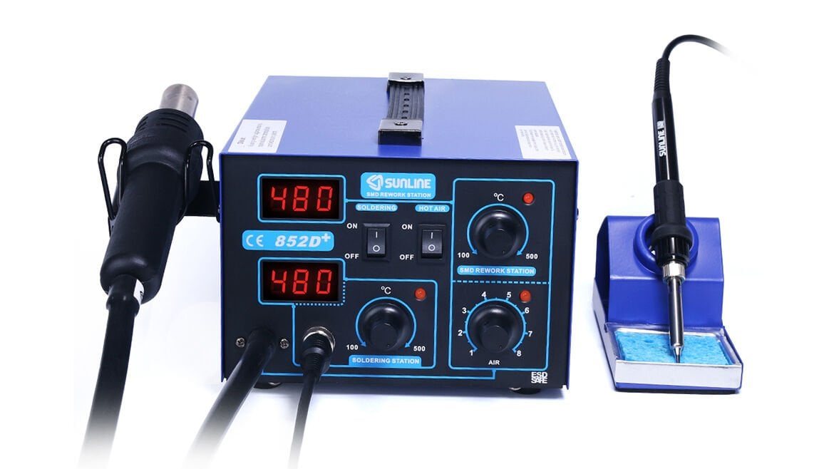Sunline 852D+ Diyafram Sıcak Hava ve Lehimleme İstasyonu