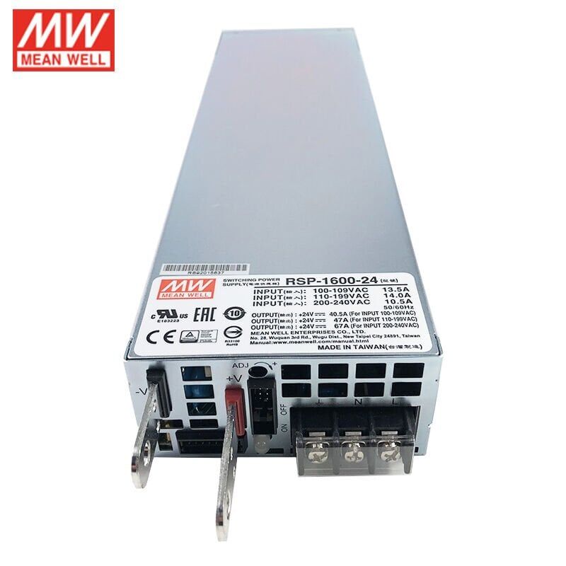 Meanwell RSP-1600-24 1600W Kapalı Tip Switching Güç Kaynağı 24VDC 67A