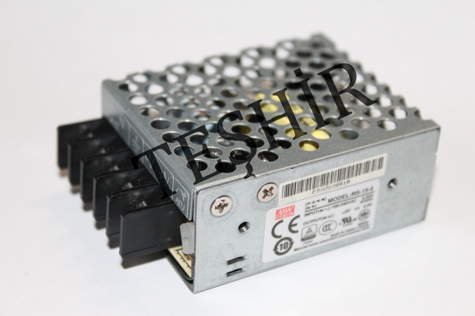 Meanwell RS-15-5 15W Kapalı Tip Switching Güç Kaynağı 5VDC 3A