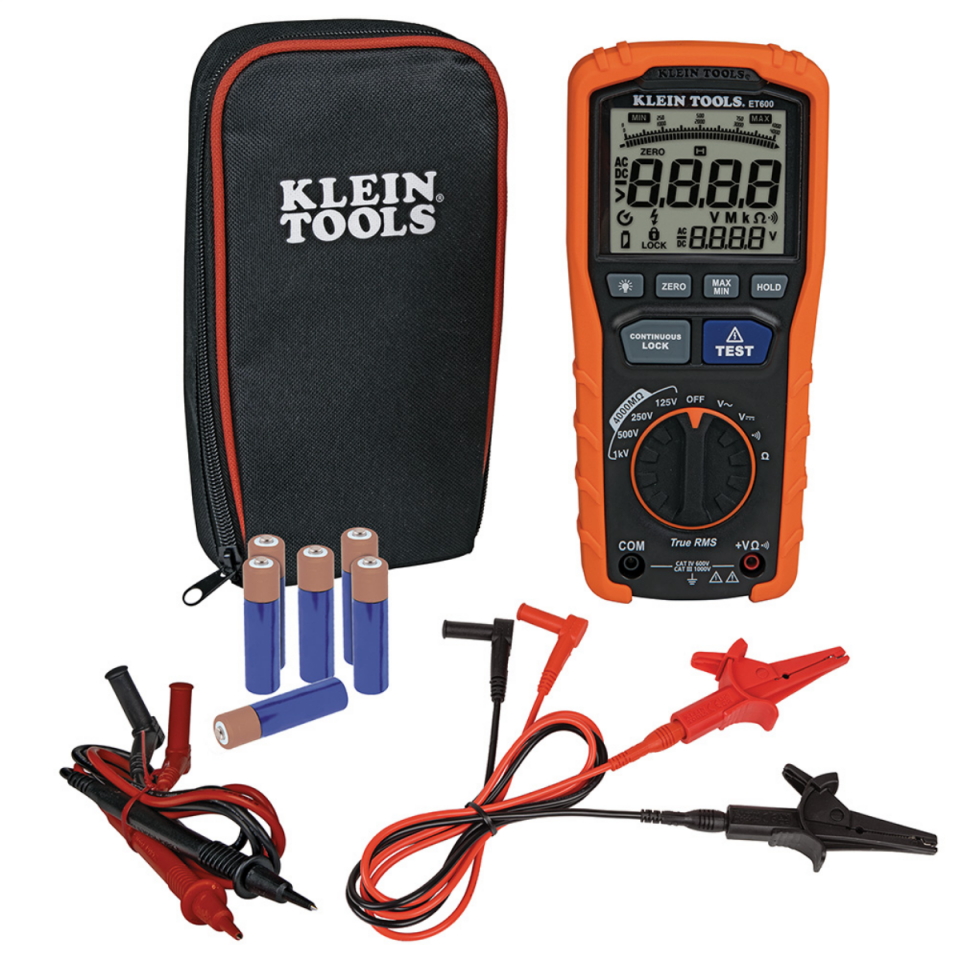 Klein Tools ET-600 İzolasyon Megeri +Multimetre
