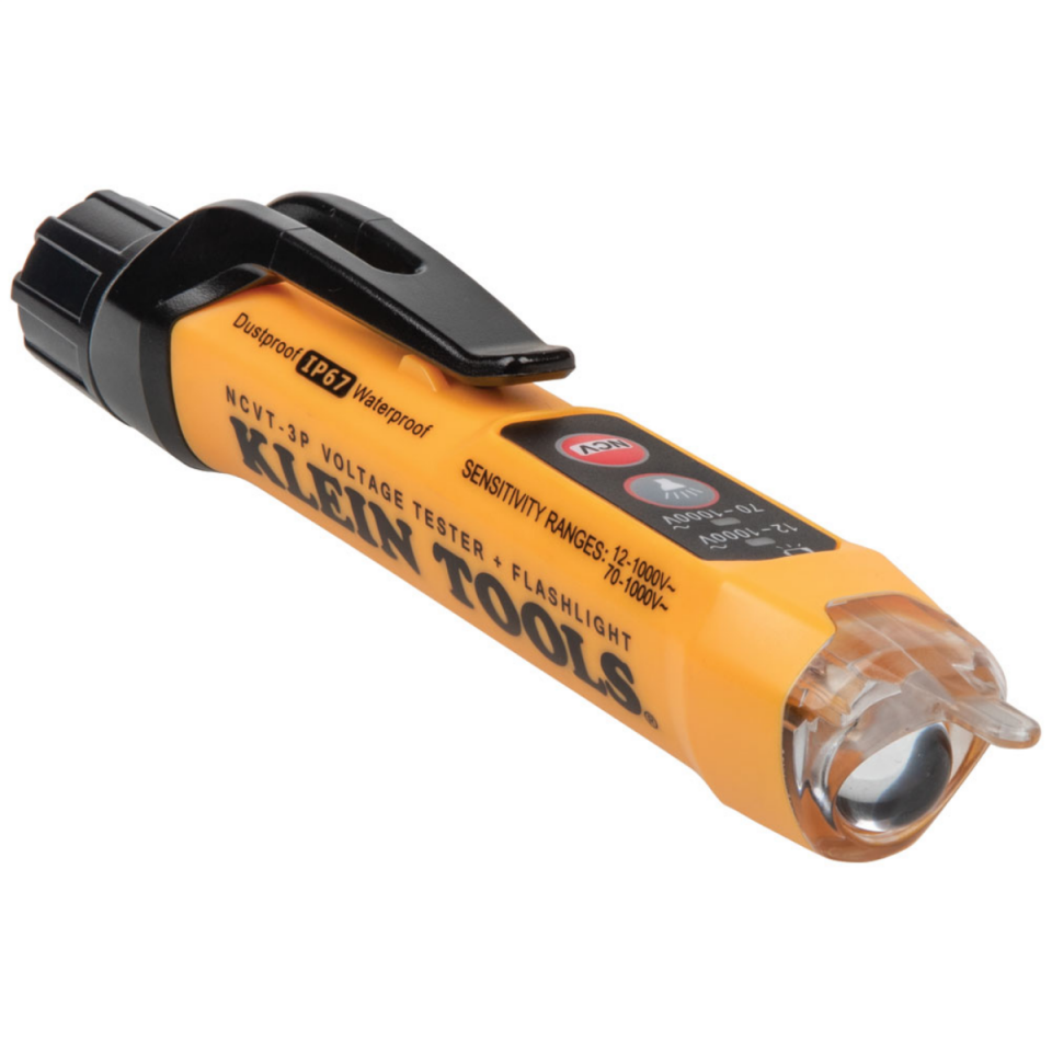 Klein Tools NCVT-3P Çift Aralıklı Temassız Gerilim Test Cihazı ve El Feneri 1000V