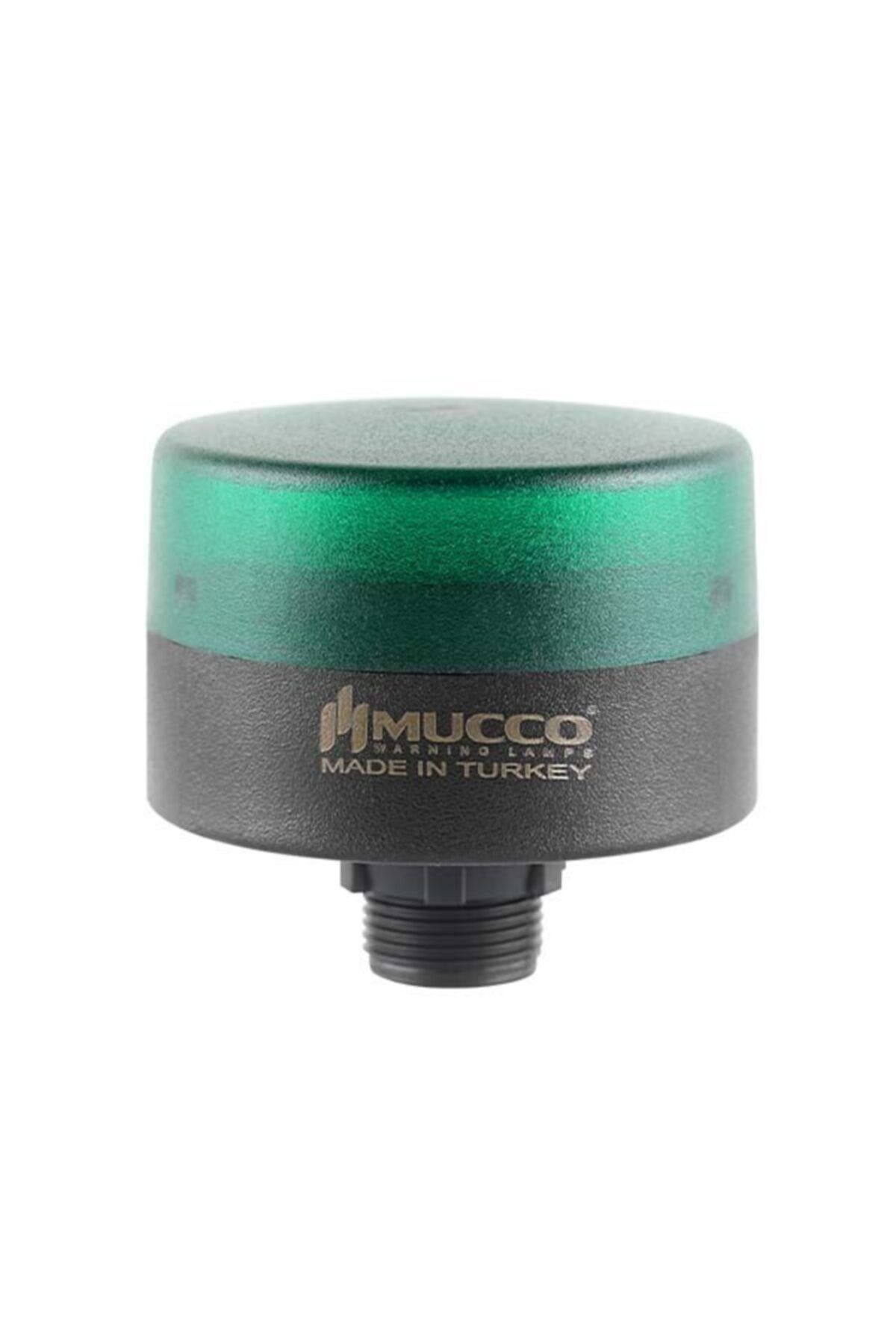 MUCCO SNT-MS715-SB-2 70 Çap Sabit Buzzerlı 24v/dc Mini Somun Bağlantılı Yeşil Tepe Lambası