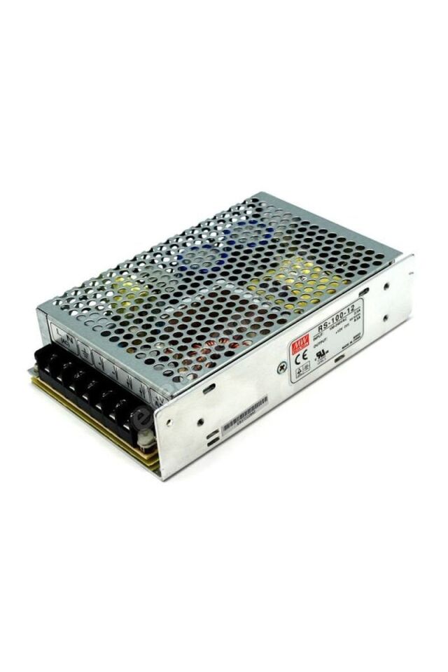 Meanwell RS-100-12 100W Kapalı Tip Switching Güç Kaynağı 12VDC 8.5A