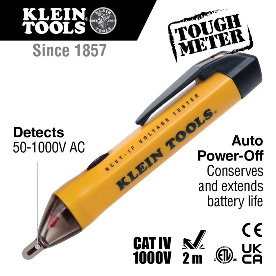 Klein Tools NCVT1P Temassız Gerilim Kontrol Kalemi 1000V/AC