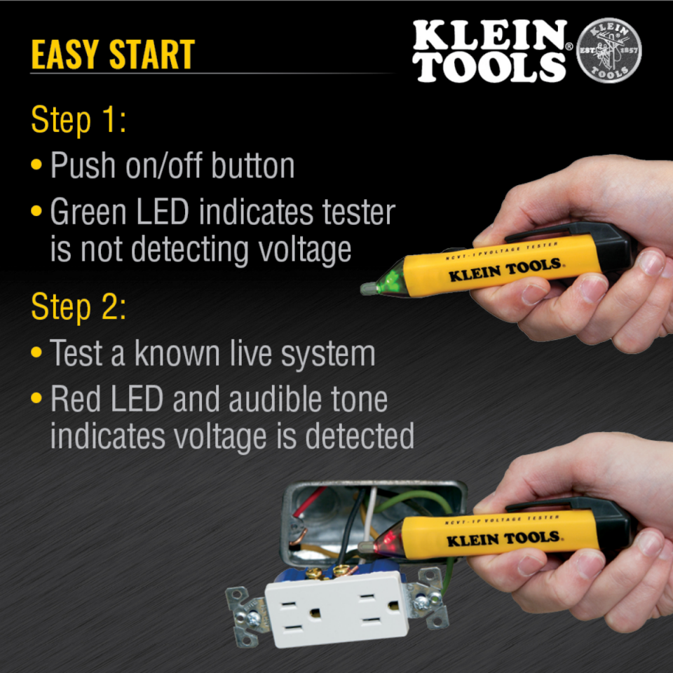 Klein Tools NCVT1P Temassız Gerilim Kontrol Kalemi 1000V/AC