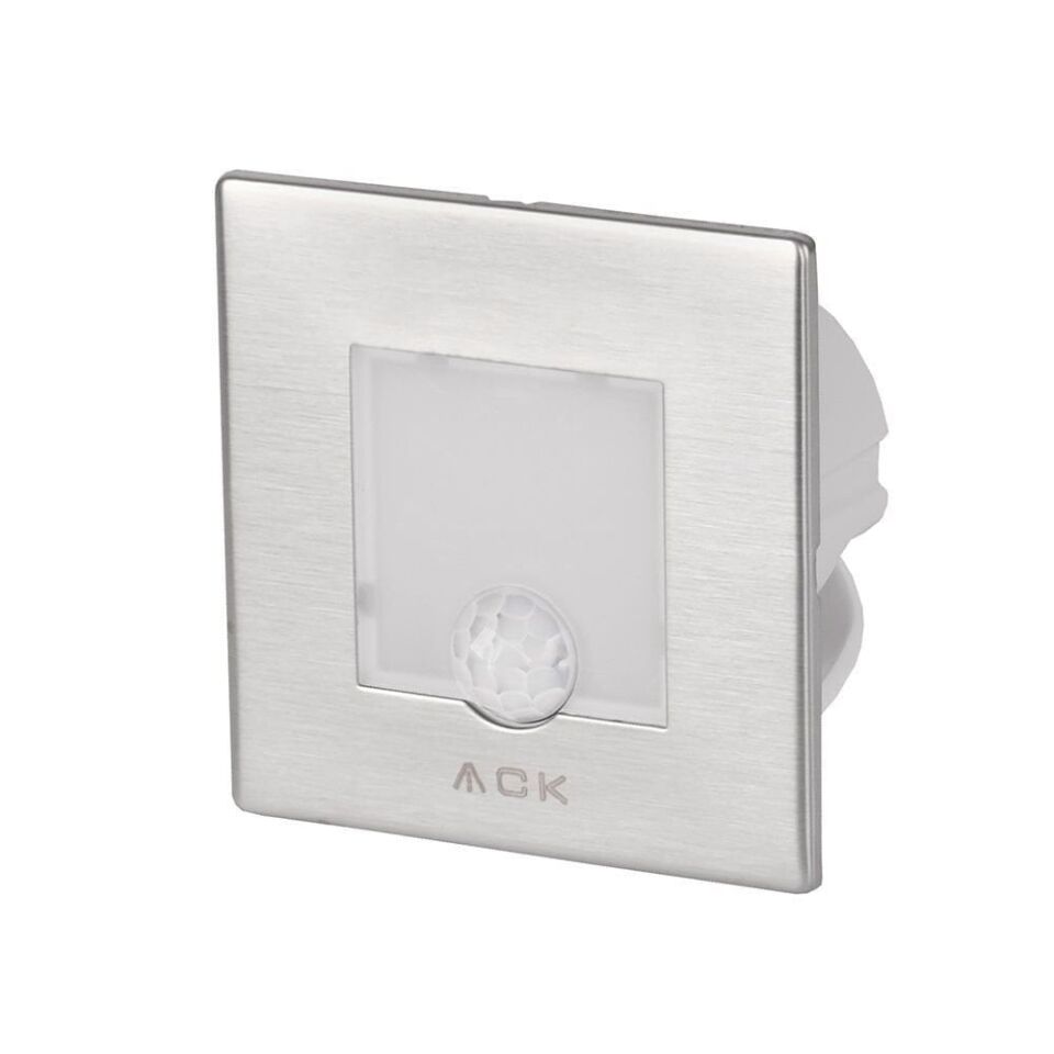 ACK AH07-00834 Sensörlü LED 0,84W 6500K 7,75 cm x 7,75 cm x 5,3 Merdiven-Duvar Armatürü