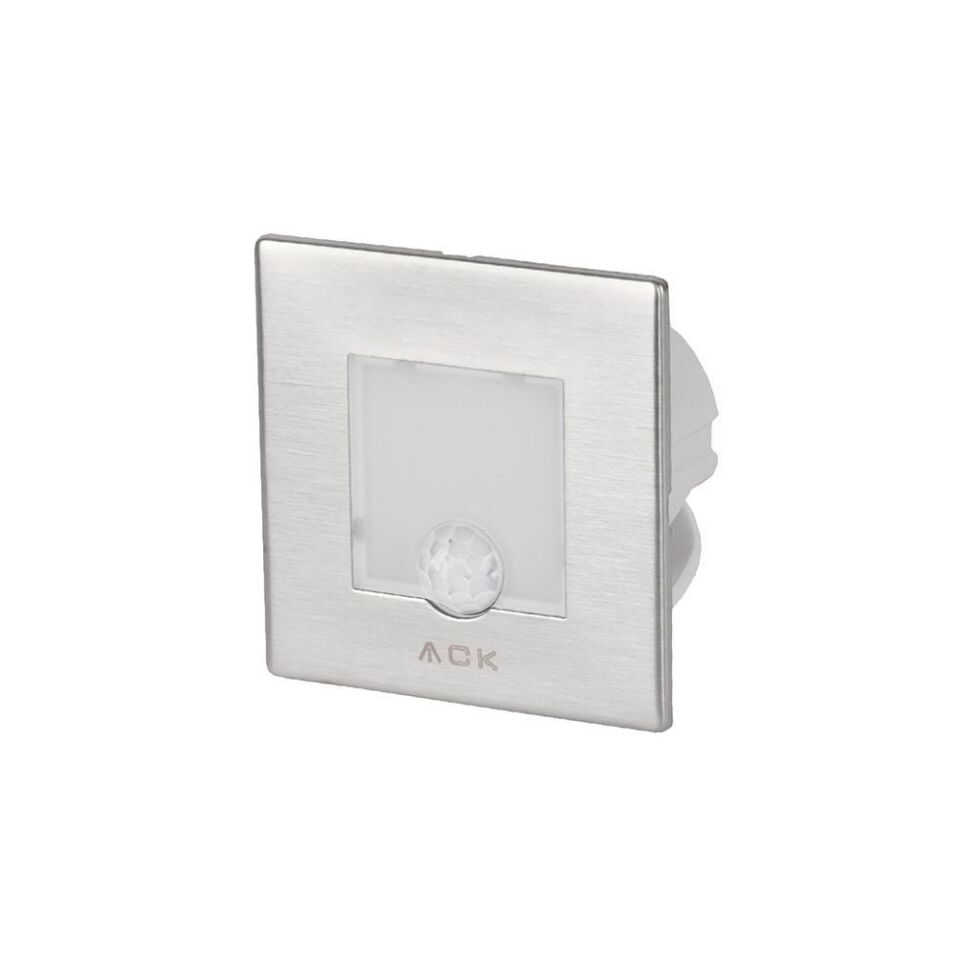ACK AH07-00804 Sensörlü LED 0,84W 3000K 7,75 cm x 7,75 cm x 5,3 Merdiven-Duvar Armatürü