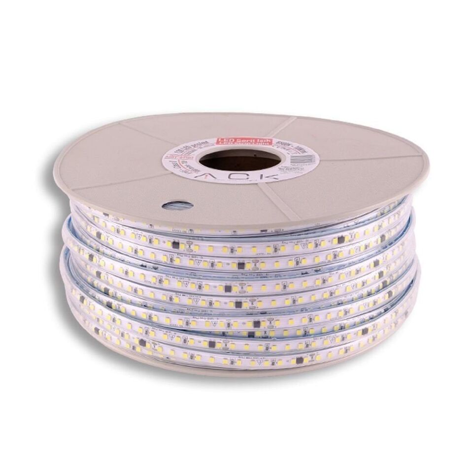 ACK AS01-01508  100 Metre 220V Amber Dış Mekan Şerit LED