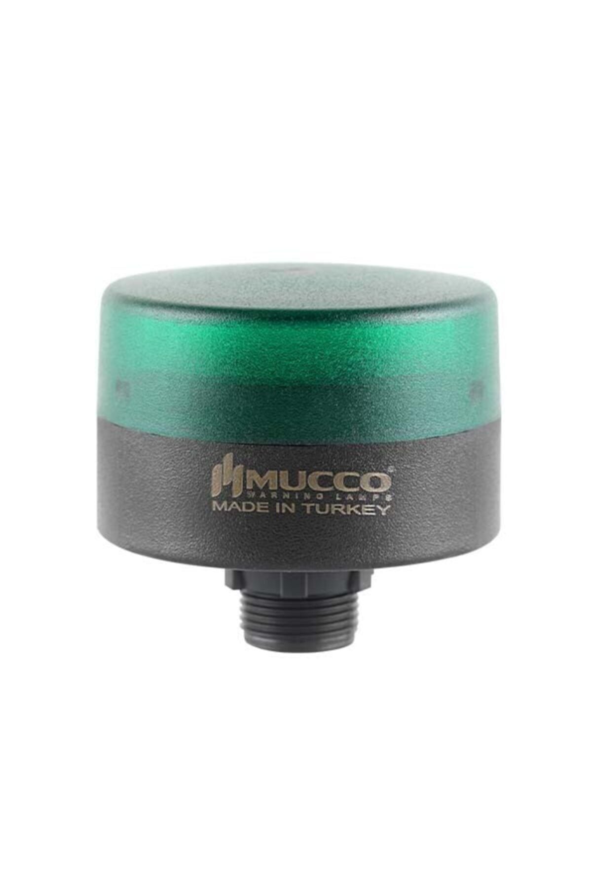 MUCCO SNT-MS725-FB-2 70 Çap Flaşör Buzzerlı 40-250v Ac/dc Mini Somun Bağlantılı Yeşil Tepe Lambası