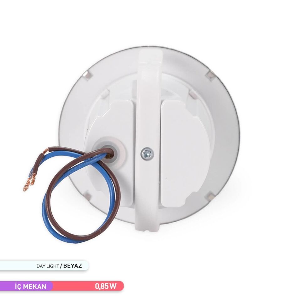 ACK AH07-00634 Sensörlü LED 1,5W 6500K 7,75 cm x 5,3 cm Merdiven-Duvar Armatürü