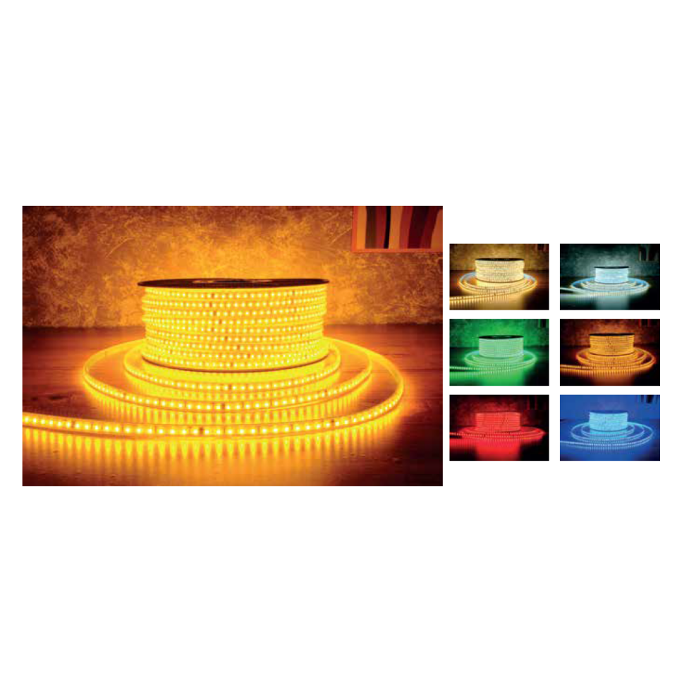 ACK AS01-01505  100 Metre 220V Yeşil Dış Mekan Şerit LED