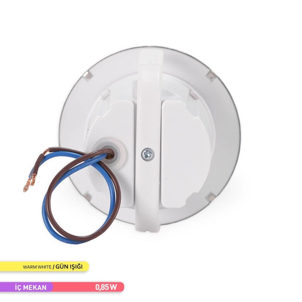 ACK AH07-00604 Sensörlü LED 1,5W 3000K 7,75 cm x 5,3 cm Merdiven-Duvar Armatürü