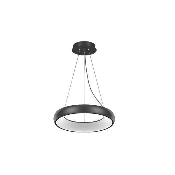 GOYA GY 8121-45 Siyah/Beyaz Kasa 41 Watt 45 cm Halka Lineer Sarkıt Avize