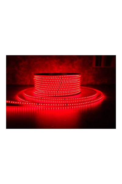 ACK AS01-01504  100 Metre 220V Kırmızı Dış Mekan Şerit LED